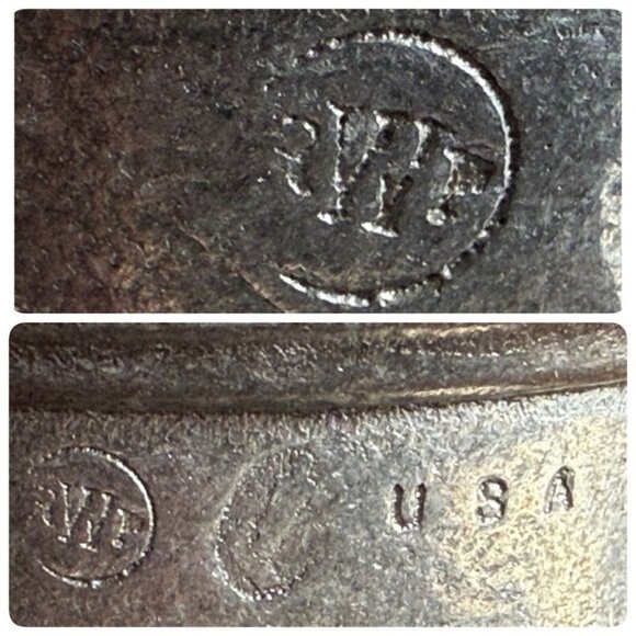 Vintage Wilton RWP Pewter Glass Mug Holder Set of 2 - Picture 11 of 11